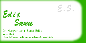 edit samu business card